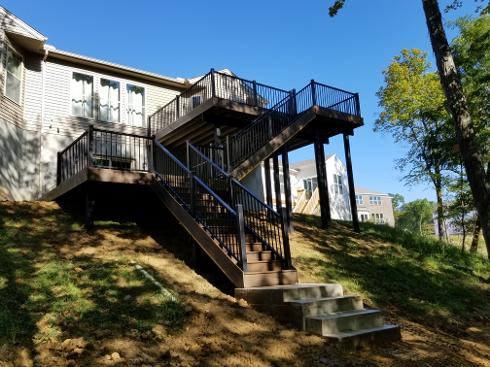 Multi level composite deck Cincinnati